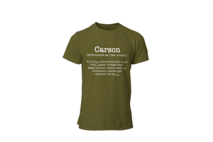 The Definition Tee, Carson